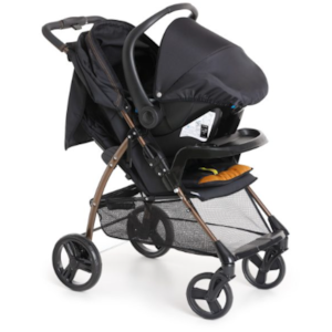 Carrinho de Bebe Galzerano San Remo Preto/Cobre