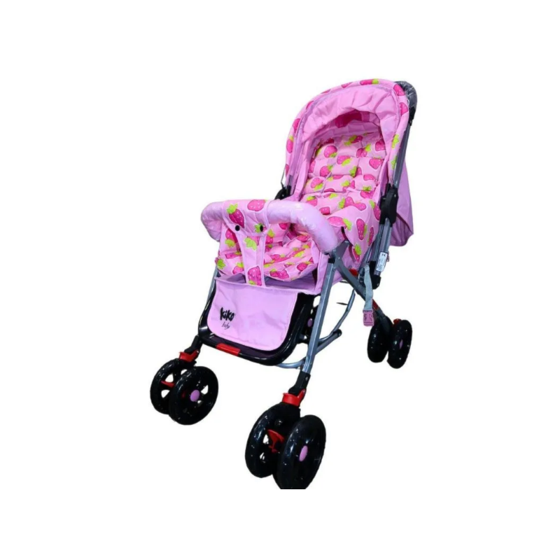 Carrinho de Bebe Kiko Baby K-0142 Rosa