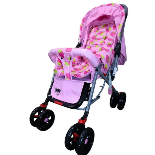 Carrinho de Bebe Kiko Baby K-0142 Rosa-40e60569-ac69-4aef-b145-75abc00e060c