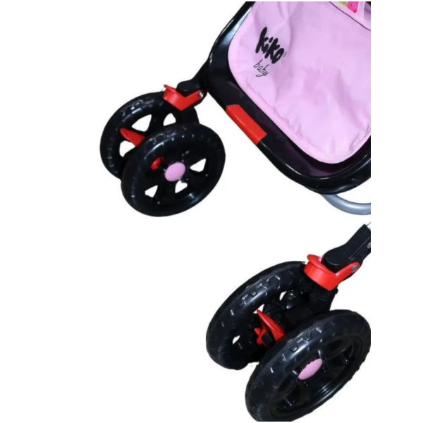 Carrinho de Bebe Kiko Baby K-0142 Rosa-86a55c60-18ae-4d55-acd6-3e48924d581e