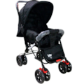 Carrinho de Bebe Kiko Baby K-0143 Preto-1414862d-2caa-40c6-93b7-4b284b7eb342