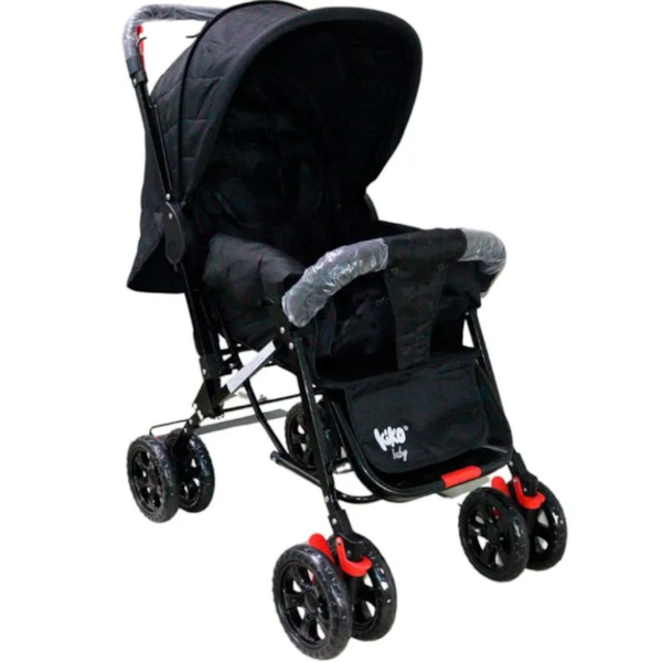 Carrinho de Bebe Kiko Baby K-0143 Preto-e36fb83c-fa7d-4d56-91ef-8a24f40e7626