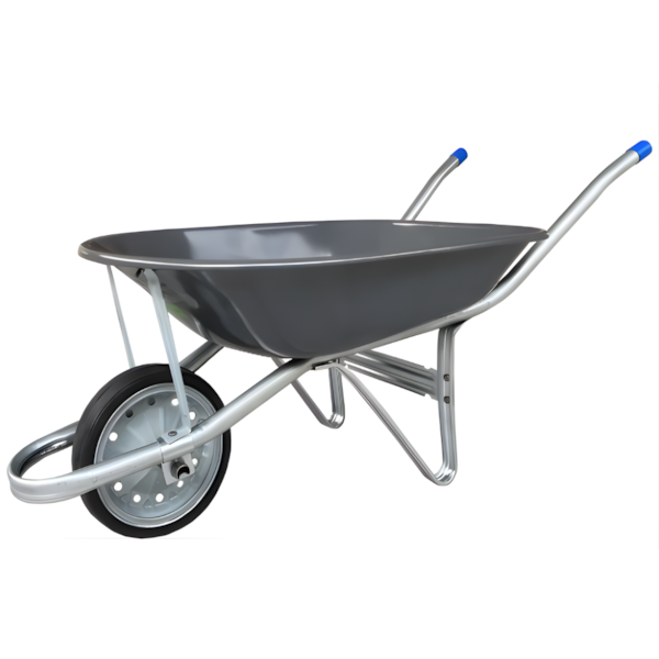 Carrinho de Mão Metalosa Galvanizado com Pneu Maciço-c52838a3-a1e0-4748-998c-e0b0fd2b8397