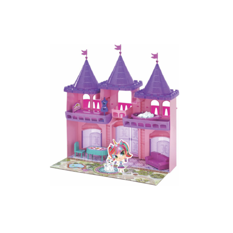 Castelo Meg Doll Magic Toys sem Boneca Rosa/Lilas