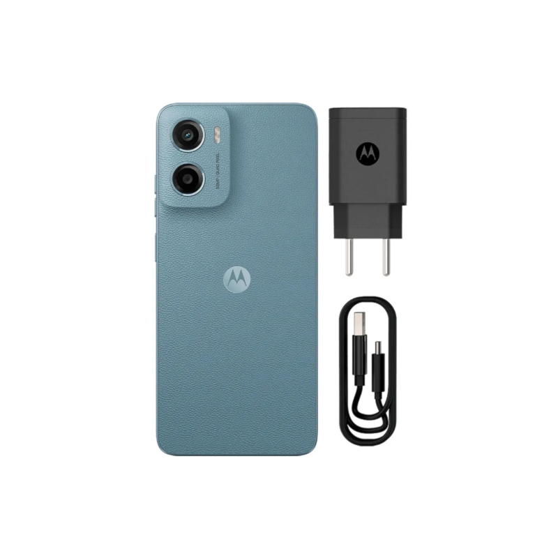 Celular Motorola G05 XT2523-2, 128GB, 12GB Android 15, Processador Helio G81 Extreme, Câmera Frontal 8MP