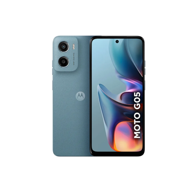 Celular Motorola G05 XT2523-2, 128GB, 12GB Android 15, Processador Helio G81 Extreme, Câmera Frontal 8MP