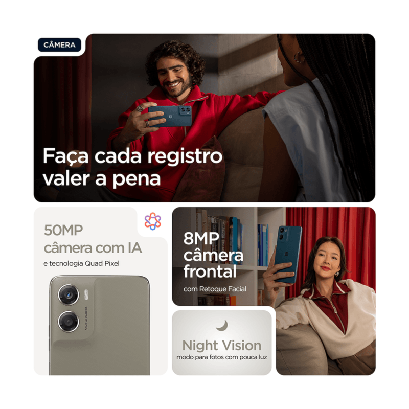 Celular Motorola Moto G06 256GB, 8GB RAM, Tela 6,7 Pol. FHD+, Câmera 50MP, Bateria 5000mAh-283690d8-c98e-49dd-ba5e-3df32f48b591