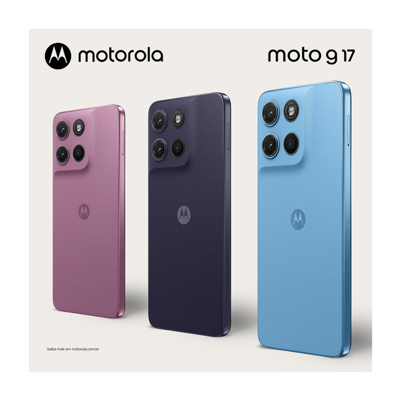 Celular Motorola Moto G17 128GB 4GB RAM - Tela FHD+ 6,7 Pol., Câmera 50MP, Bateria 5200mAh-10787efe-c84e-4391-a246-8d4c8e7904bf