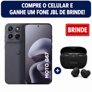 Celular Motorola Moto G67 5G 256GB 4GB RAM - Tela AMOLED 6,8 Pol. , 5G, Câmera 50MP