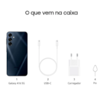 Celular Samsung Galaxy A16 5G 128GB, Tela 6.7" Super AMOLED 90Hz, 4GB, Exynos 1330, Câmera Tripla 50MP, IP54, Bateria 5.000mAh, NFC