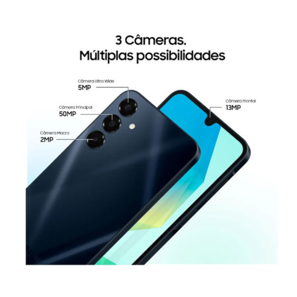 Celular Samsung Galaxy A16 5G 128GB, Tela 6.7