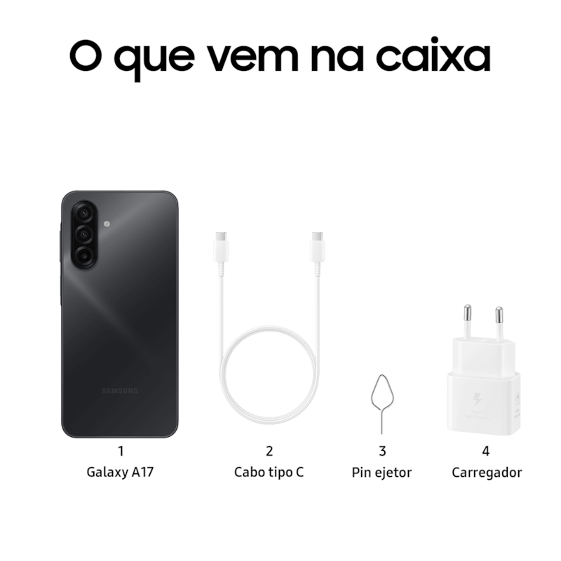 Celular Samsung Galaxy A17 256GB, 8GB RAM, Tela Super AMOLED, Câmera Tripla 50MP-03eaa095-5cc9-4ad1-8a9d-56ada4041f91