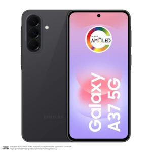 Celular Samsung Galaxy A37 5G 128GB, 6GB RAM, Câmera Tripla 50MP, Super AMOLED, Recursos AI