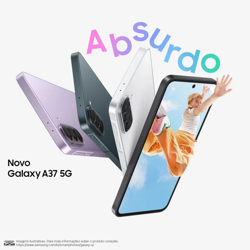 Celular Samsung Galaxy A37 5G 128GB, 6GB RAM, Câmera Tripla 50MP, Super AMOLED, Recursos AI-451dd278-2672-46ab-a3e5-57736757c9fe