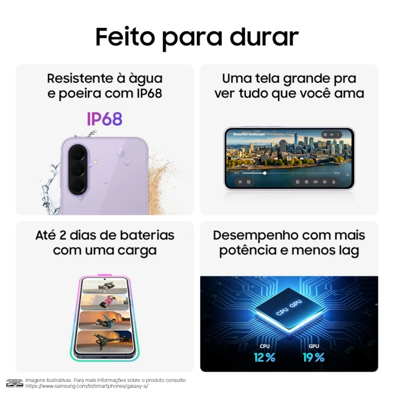 Celular Samsung Galaxy A37 5G 128GB, 6GB RAM, Câmera Tripla 50MP, Super AMOLED, Recursos AI-b75faf73-54bd-4c1f-bd3e-03e9933720bb
