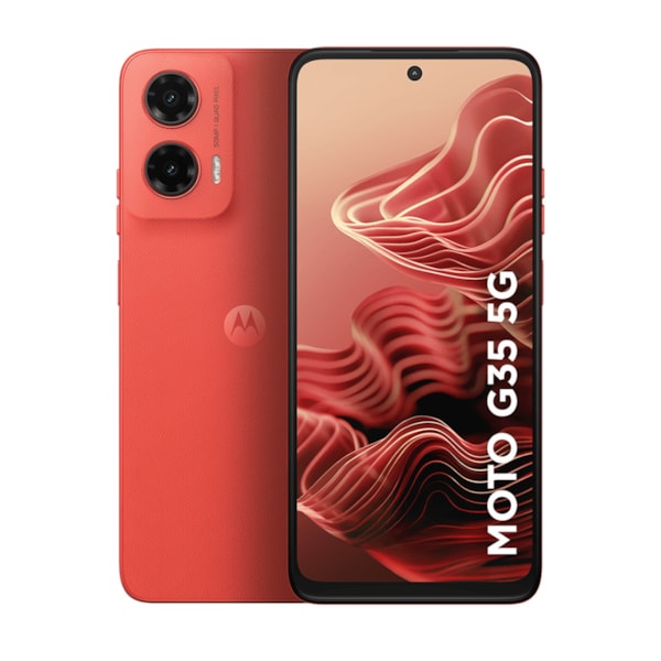 Celular Smartphone Motorola Moto G35 5G, 256GB, 12GB RAM (4GB + 8GB Boost), Câmera 50MP, Tela 6.7