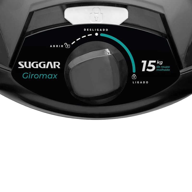 Centrifuga de Roupa Suggar Giromaz 15kg 127V Preta-a60df11b-b076-4601-9c5d-7a4e57cdfd0b