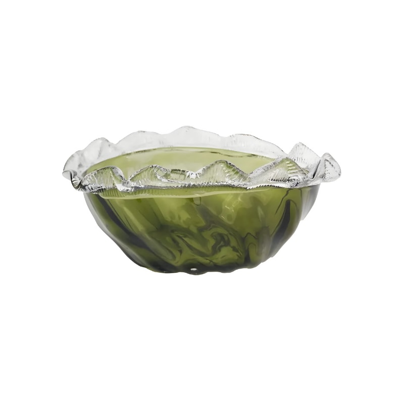 Centro De Mesa Paramount Decor  Murano 27X20X11CM Verde Esmeralda