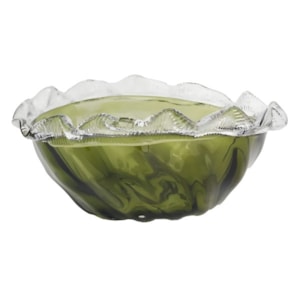 Centro De Mesa Paramount Decor Murano 27X20X11CM Verde Esmeralda