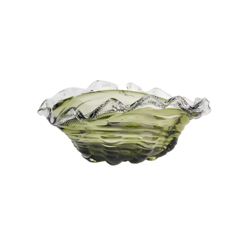 Centro De Mesa Paramount Decor Murano 29X23X11CM Verde Esmeralda