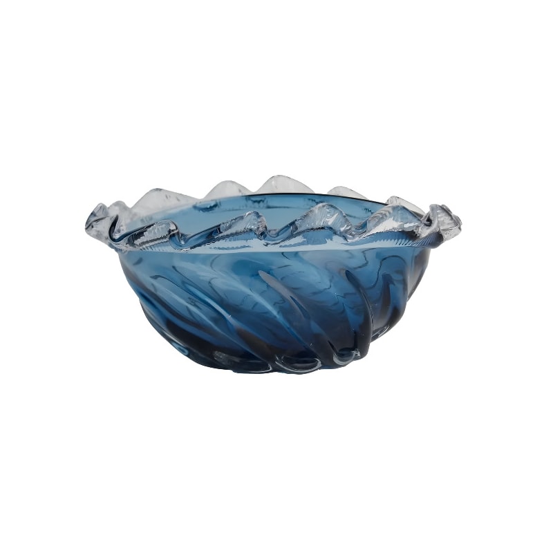 Centro De Mesa Paramount Decor Murano 31X13CM Azul Safira