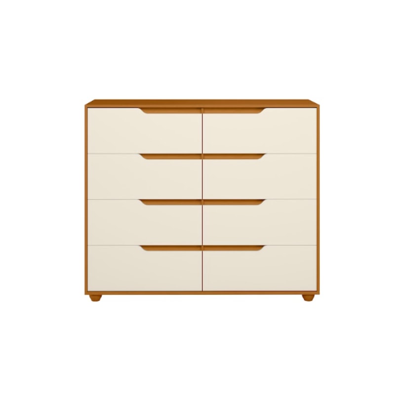 Comoda Albatroz Doble 8 Gavetas Cinamomo/Off White Flex-aabd78d0-152b-40b5-9351-a0d6b96cf9bb