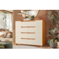 Comoda Albatroz Doble 8 Gavetas Cinamomo/Off White Flex-42505104-aff3-4932-a319-fd4d68a8effa