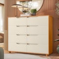 Comoda Albatroz Doble 8 Gavetas Cinamomo/Off White Flex-6aa3fee3-dbab-49c6-b0fa-4246b722ef24