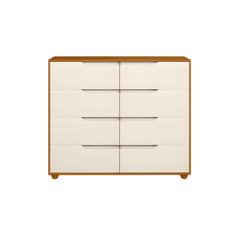 Comoda Albatroz Doble 8 Gavetas Cinamomo/Off White Flex-48478ff1-889b-47d9-98d1-d59f11b254eb