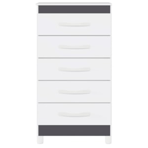 Comoda Albatroz Esmeralda 5 Gavetas Quadriflex