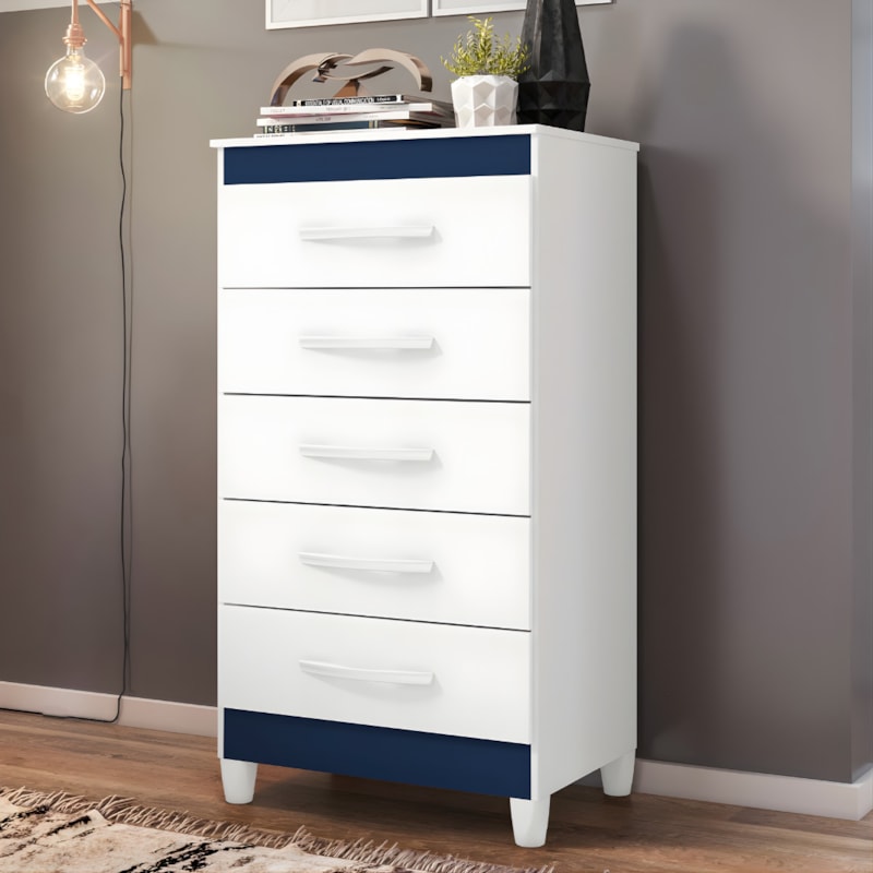 Comoda Albatroz Esmeralda 5 Gavetas Quadriflex-70bcb56d-7e1a-4e8e-8b99-1a088d2be30d