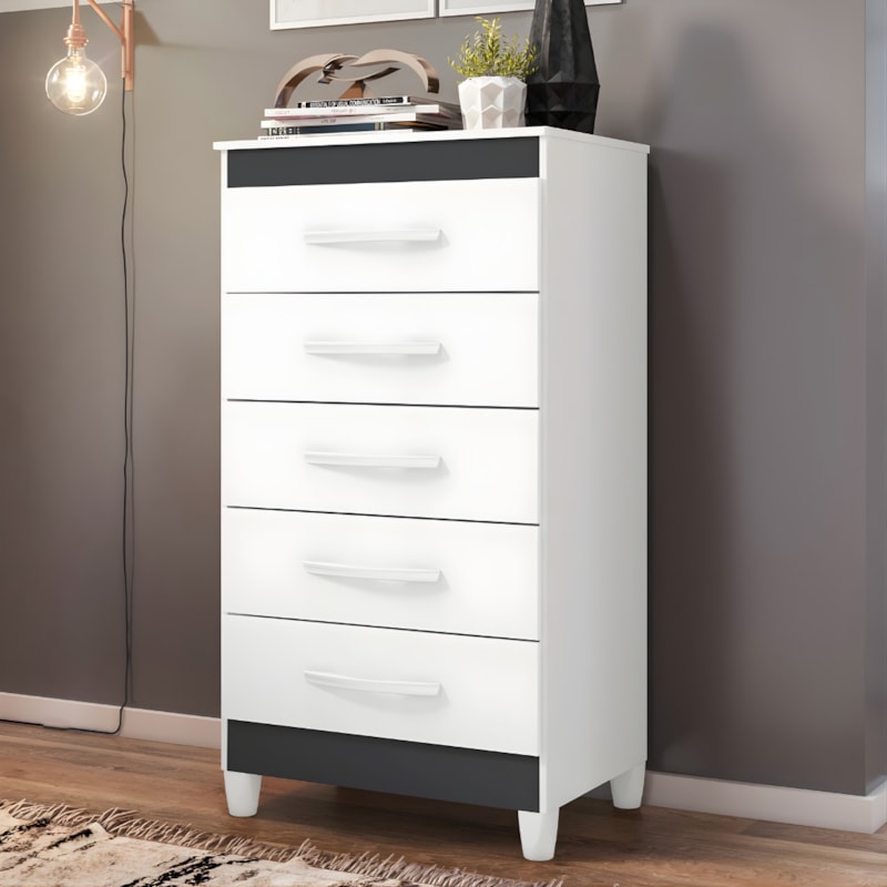 Comoda Albatroz Esmeralda 5 Gavetas Quadriflex-623d49af-80f3-4bcb-8a43-2972edf90090