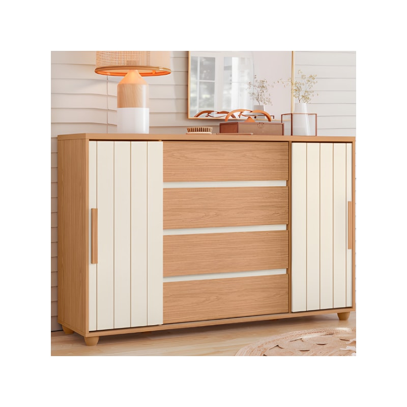 Cômoda Albatroz Evidenza 2 Portas de Correr e 4 Gavetas Freijó/Off White/Titanium Flex-0b56826f-d3c8-4fdb-a5b2-10afe6c9d331