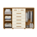 Cômoda Albatroz Fontana 2 Portas 7 GavetasFreijó/Titanium – Organize com Estilo e Funcionalidade-fc29bcdc-e1ec-4f92-b565-4b9dae2f13f9