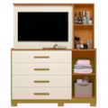 Cômoda Albatroz Ilhabela com Painel para TV 43