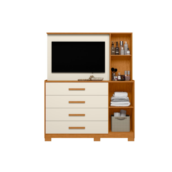 Comoda Albatroz Ilhabela com Painel para TV de 43