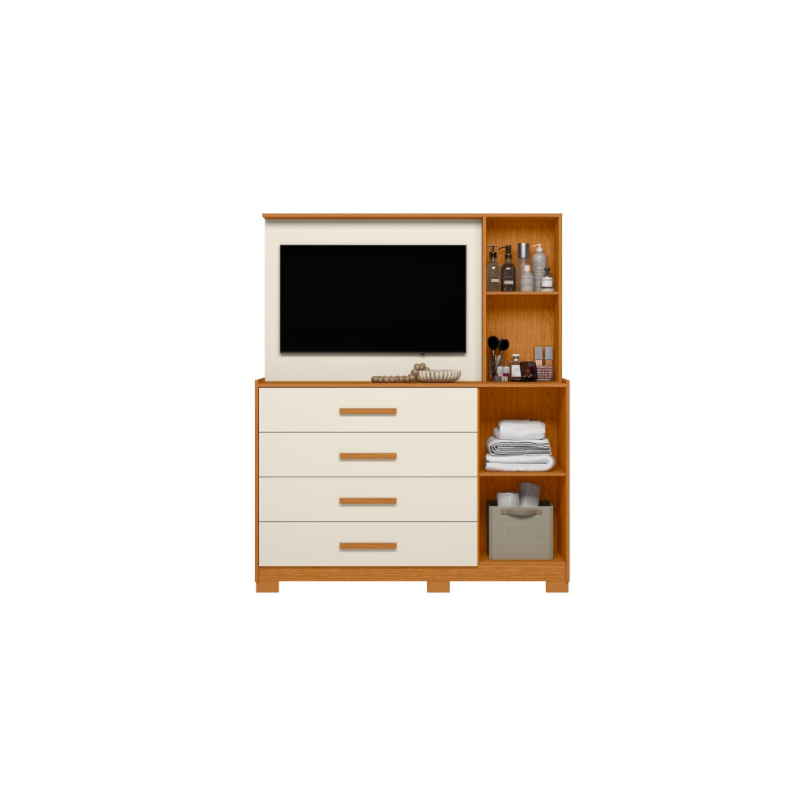 Comoda Albatroz Ilhabela com Painel para TV de 43