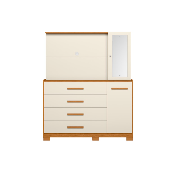 Comoda Albatroz Ilhabela com Painel para TV de 43