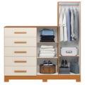 Comoda Albatroz New Master 2 Portas 5 Gavetas com Espelho Incluso 0,70X0,30M Cinamomo/Off White-305e6ca3-269d-4374-a5e2-c88161ebea0e