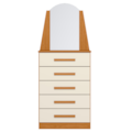 Comoda Albatroz New Veneza 5 Gavetas com Espelho Incluso 0,60X0,39m Cinamomo/Off White-644991bc-e1d4-4884-adf9-573f3f79b757
