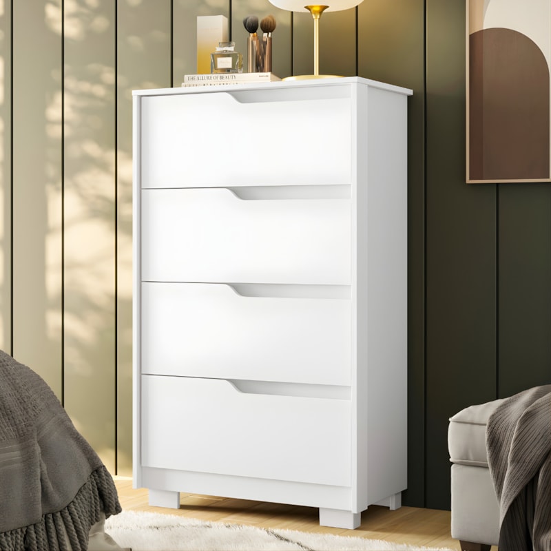 Comoda Albatroz Sole 4 Gavetas Branco Fosco/Freijo-14e78c31-1d00-4595-a7db-51e91c28a613