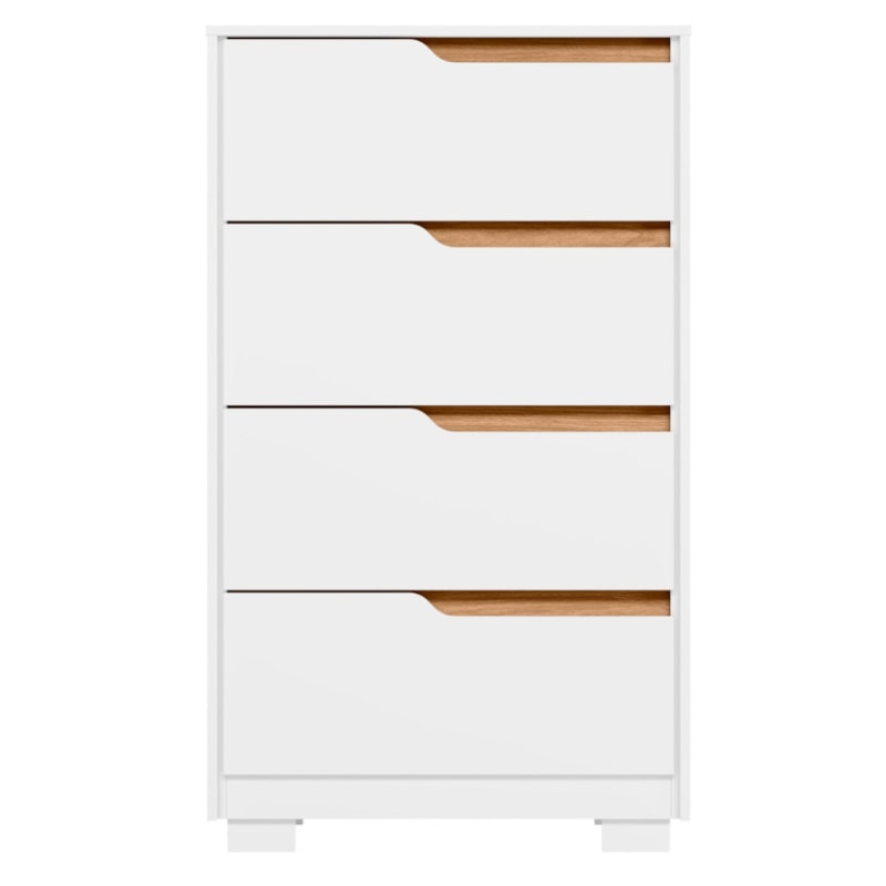 Comoda Albatroz Sole 4 Gavetas Branco Fosco/Freijo-305efe9a-b557-4651-8096-f6be7fc82666
