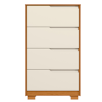 Comoda Albatroz Sole 4 Gavetas Cinamomo/Off White Flex
