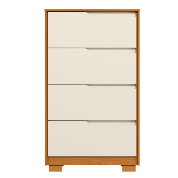 Comoda Albatroz Sole 4 Gavetas Cinamomo/Off White Flex-5e9f0557-88d9-4e47-bde1-98c981cdb87e