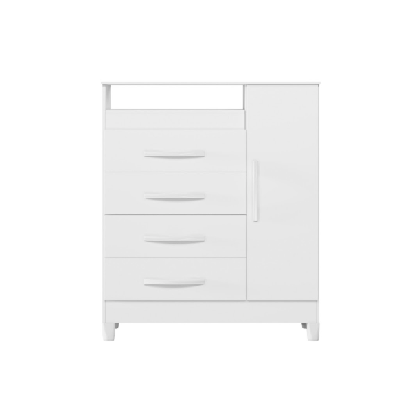 Comoda Albatroz Turquesa 1 Porta 4 Gavetas Quadriflex-35f2fe13-f04c-4d3f-b527-a5c270541a48