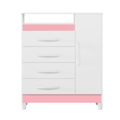 Comoda Albatroz Turquesa 1 Porta 4 Gavetas Quadriflex-4ab611f6-94f6-48e3-bb14-5c20bfce78c5