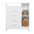 Comoda Albatroz Turquesa 1 Porta 4 Gavetas Quadriflex-bee91a45-57d1-4b15-a919-00670dd9f72c