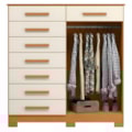 Cômoda Albatroz Verona 2 Portas e 8 Gavetas Cinamomo/Off Whiter – Moderna e Funcional-8f49c896-e0d7-49bb-8099-b611fdcdc3de