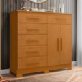 Comoda Albatroz Xangai 2 Portas 6 Gavetas Cinamomo-7f1a9216-f1e4-4fdd-b758-622f300f688c