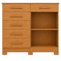 Comoda Albatroz Xangai 2 Portas 6 Gavetas Cinamomo-1374175f-5401-4c09-ba3a-e34c37ed131a